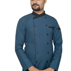 Blue Chef Coat Hotel Uniform